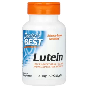 Doctor's Best Lutein with FloraGlo Lutein, 20 mg, 60 Softgels